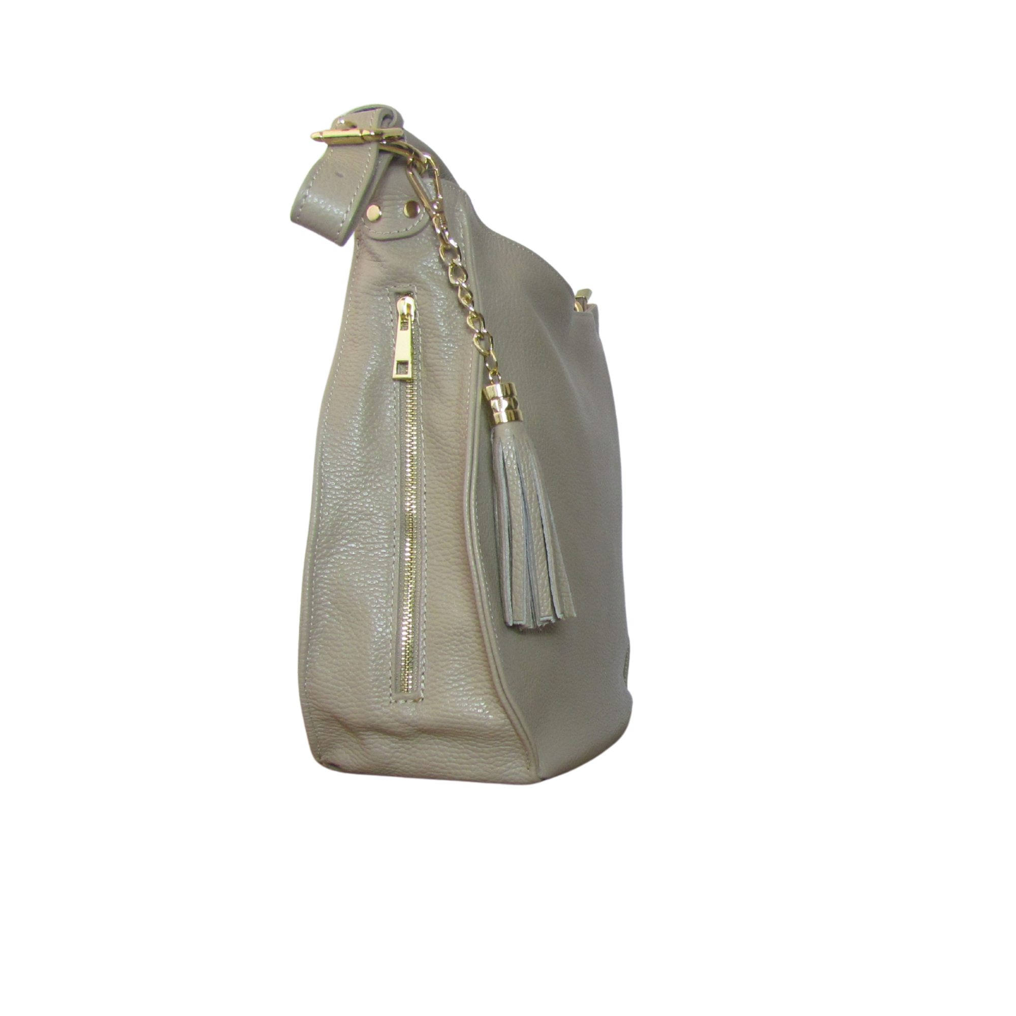 Cartera de Cuero Verona - Beige