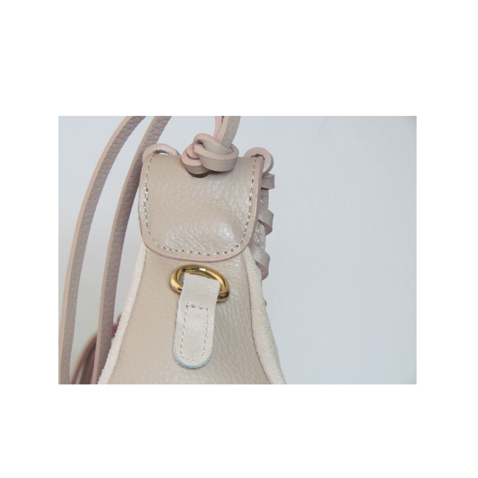 Cartera de Cuero Capri - Arena