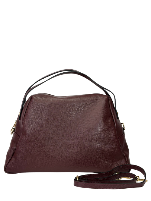 Cartera de Cuero Bordeaux - Luxe en cuero genuino con tono bordeaux intenso y acabado sofisticado.