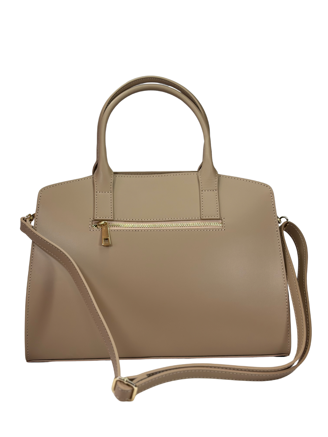 Cartera de Cuero Torino - Latte en color beige con diseño elegante y funcionalidad para mujeres sofisticadas.