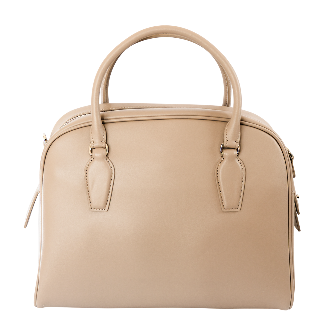 Cartera de cuero mujer Roma color taupe