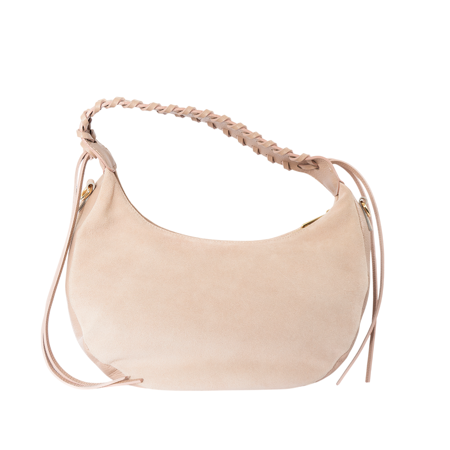 Cartera de cuero mujer Capri color arena