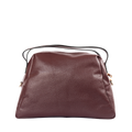 Cartera de cuero mujer Bordeaux color borgoña