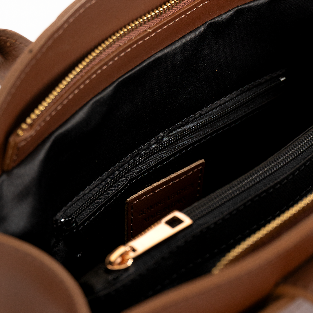 Cartera de cuero mujer Torino color expresso