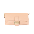 Clutch de cuero mujer color rosa