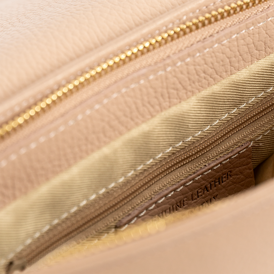 Clutch de cuero mujer color rosa